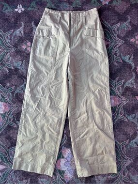 A New Day ultra High-rise women’s Straight-Leg khaki wide leg Pants - size 8